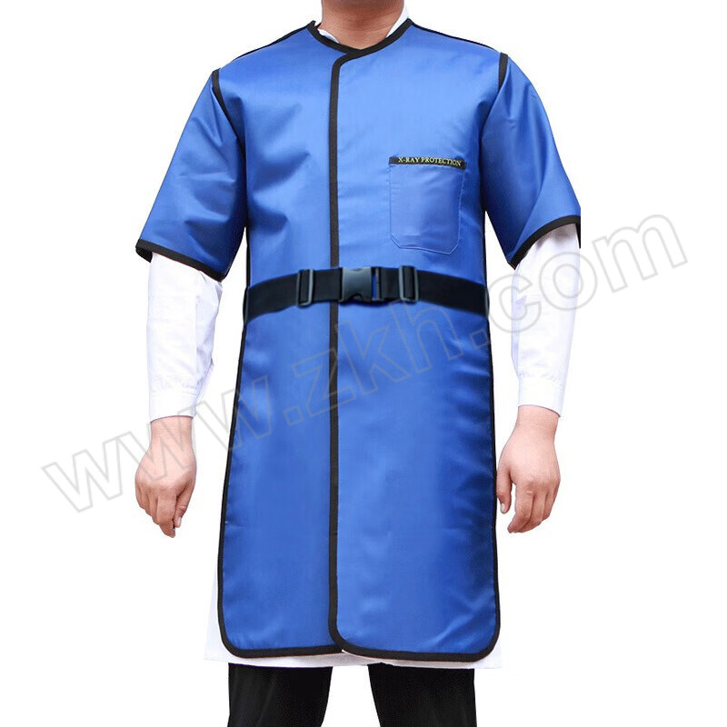 ALINIU/阿力牛 防护服铅衣半袖单面衣 AST123-1 均码 蓝色 0.5当量 1件