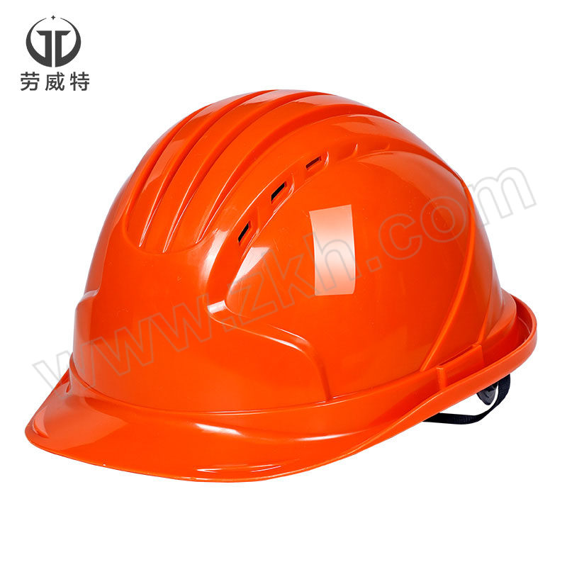 LAOWEITE/劳威特 L002豪华透气型ABS安全帽 L0020005 橙色 旋钮式帽衬 针织布吸汗带 Y型帽带 1顶