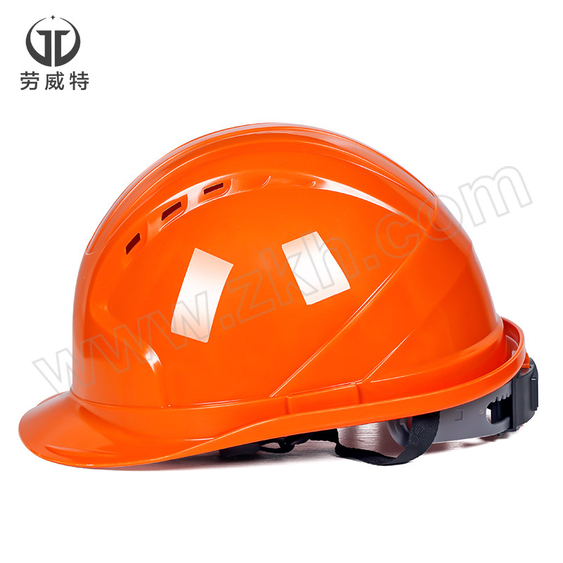 LAOWEITE/劳威特 L002豪华透气型ABS安全帽 L0020005 橙色 旋钮式帽衬 针织布吸汗带 Y型帽带 1顶