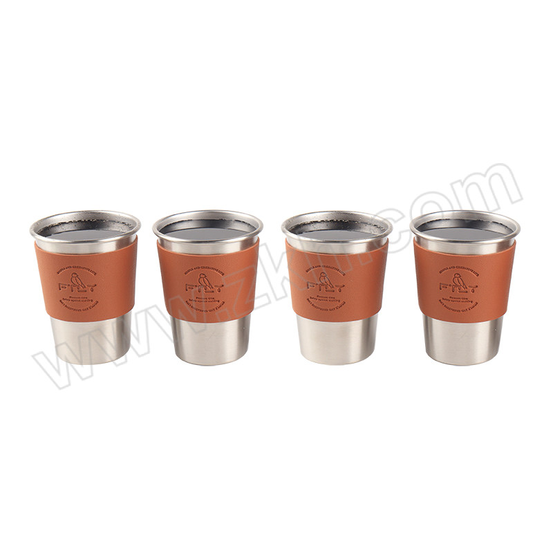 FTLY/飞图乐 本色不锈钢露营杯四件套 LYB0200 4杯装 单杯350ml 1套