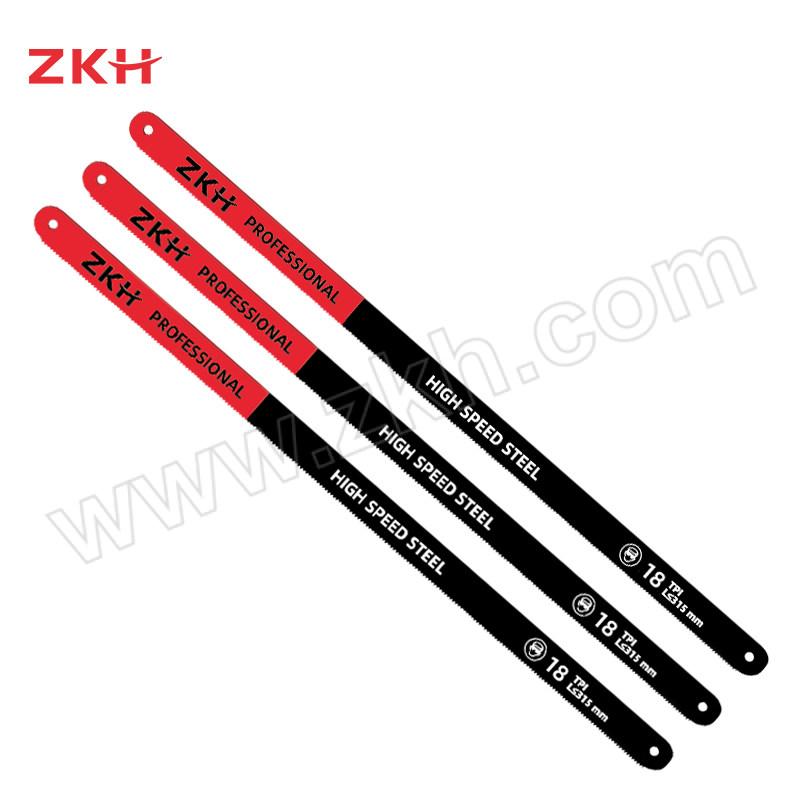 ZKH/震坤行 高速钢锯条 ZKH-HSB18 18T×12"（300mm) 塑盒包装 1根