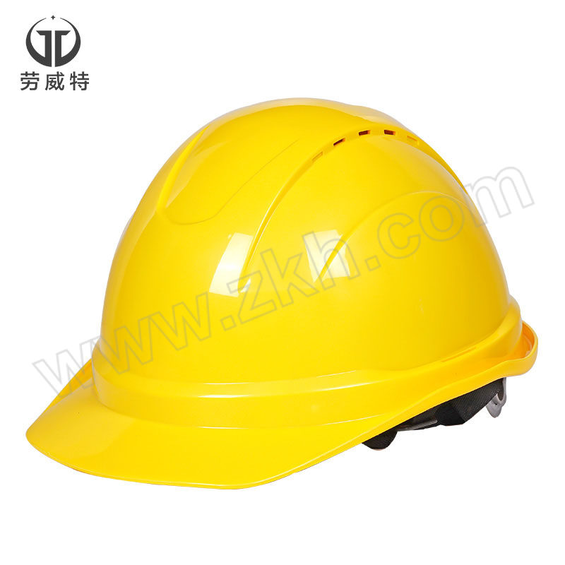 LAOWEITE/劳威特 L003豪华型ABS安全帽 L003002 黄色 旋钮式帽衬 针织布吸汗带 Y型帽带 1顶