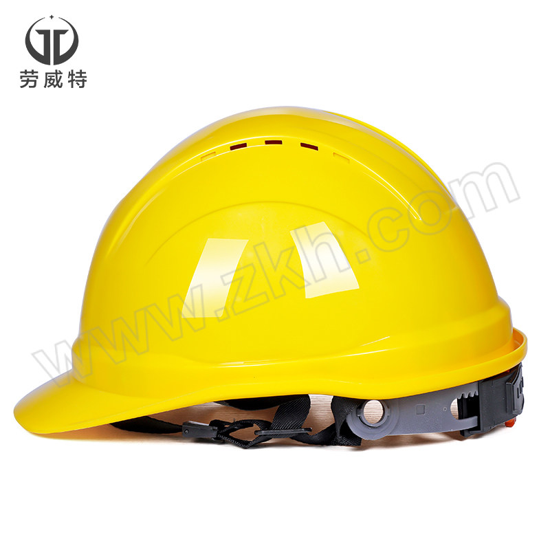 LAOWEITE/劳威特 L003豪华型ABS安全帽 L003002 黄色 旋钮式帽衬 针织布吸汗带 Y型帽带 1顶