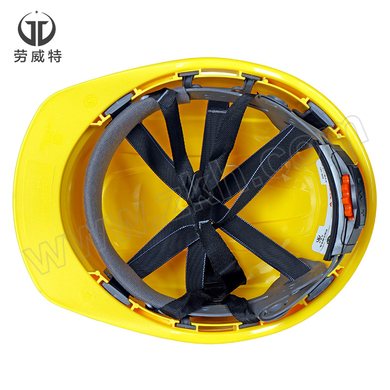 LAOWEITE/劳威特 L003豪华型ABS安全帽 L003002 黄色 旋钮式帽衬 针织布吸汗带 Y型帽带 1顶