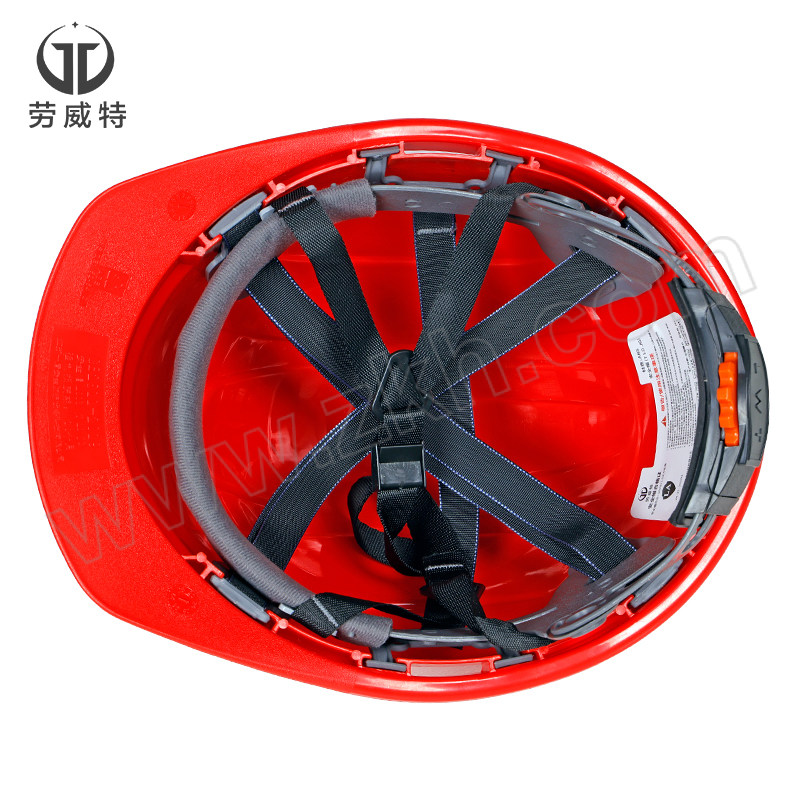 LAOWEITE/劳威特 L003豪华型ABS安全帽 L003003 红色 旋钮式帽衬 针织布吸汗带 Y型帽带 1顶