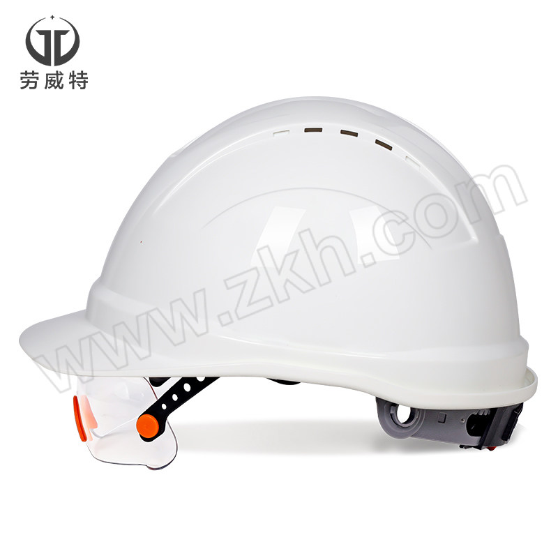 LAOWEITE/劳威特 L003豪华型护目镜安全帽 LH003001 白色 旋钮式帽衬 针织布吸汗带 Y型帽带 1顶