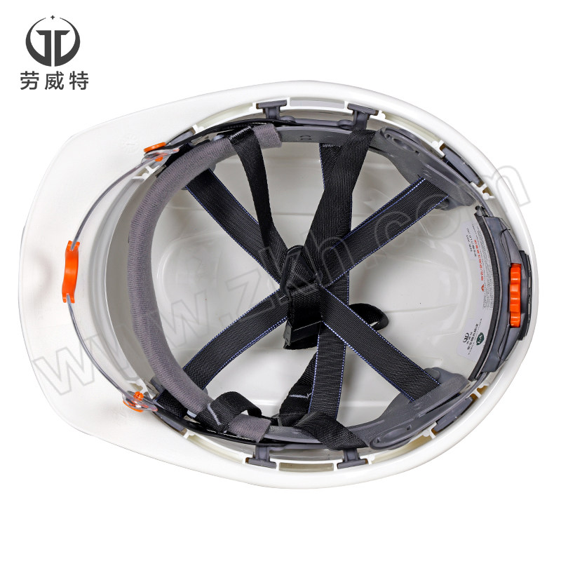 LAOWEITE/劳威特 L003豪华型护目镜安全帽 LH003001 白色 旋钮式帽衬 针织布吸汗带 Y型帽带 1顶