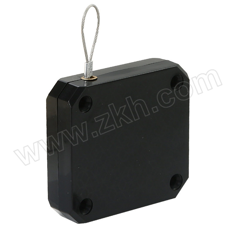 GUIGU/龟固 免打孔拉绳闭门器 41120A3 哑光黑 1000克拉力 65×18×70mm 1.2m绳 1个