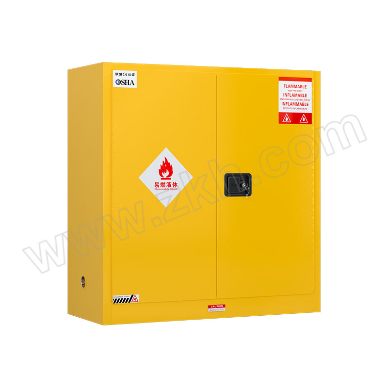 XINRUIHUI/鑫睿辉 黄色安全柜(双门) xrh-fbg-17 45gal 1090×460×1650mm 1台