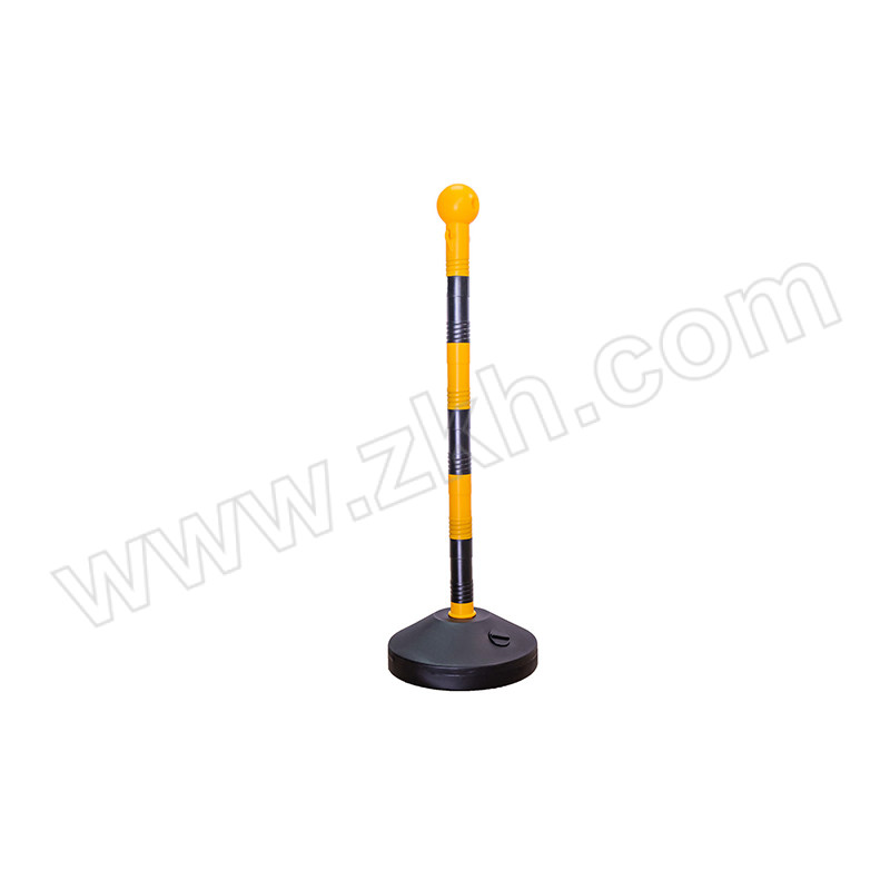 JINANXING/锦安行 黄黑塑料链杆 JCH-1903 底盘直径32cm 柱体直径5cm 高度100cm 材质PE 1根