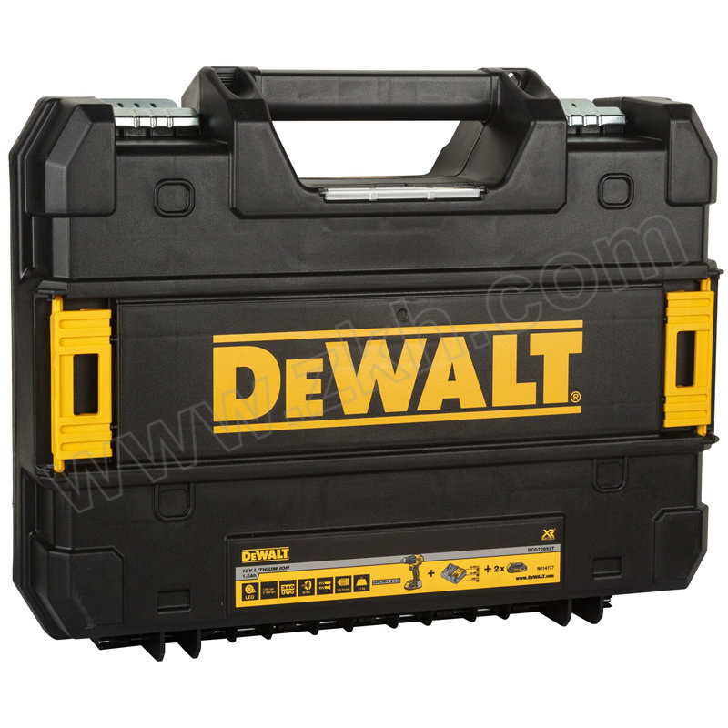 DEWALT/得伟 TSTAK充电式紧凑型无刷电钻起子套装 DCD708M2-A9 两电一充 20V/4.0Ah 1套