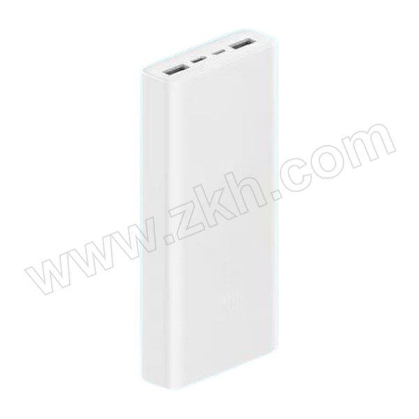 MI/小米 移动电源3 PLM18ZM 20000mAh USB-C双向快充版 白色 1个