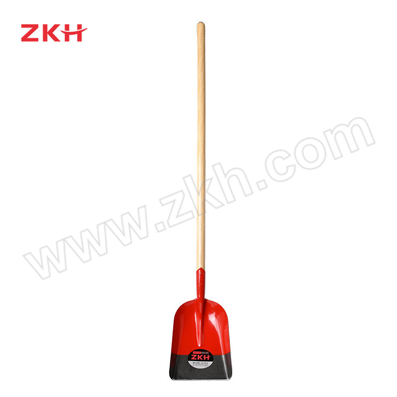 ZKH/震坤行 经济型锰钢双色煤锹中号含柄 ZKH-MQ01 510×280×390 重量1KG±0.05KG 含1.2m实木柄+2颗固定螺钉 1把
