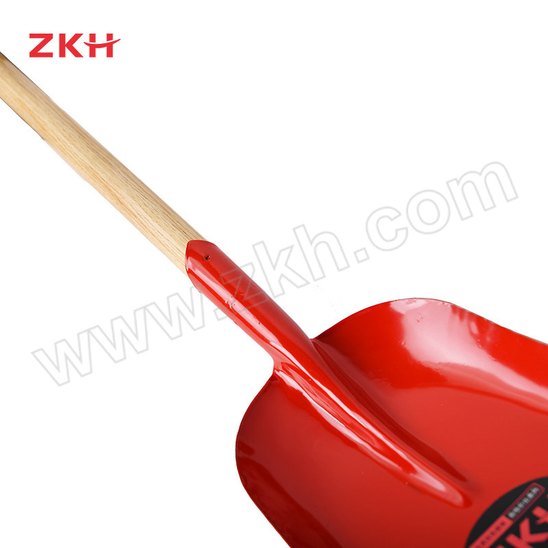 ZKH/震坤行 经济型锰钢双色煤锹中号含柄 ZKH-MQ01 510×280×390 重量1KG±0.05KG 含1.2m实木柄+2颗固定螺钉 1把