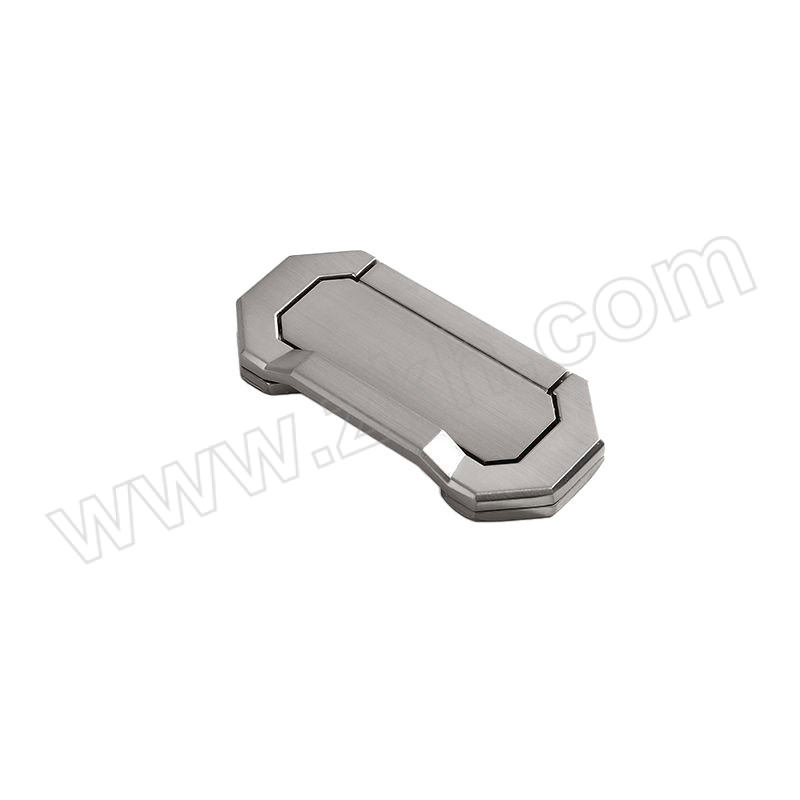 GUIGU/龟固 锌合金隐形柜门把手 9214D5 6112 64mm孔距 哑光拉丝 74×35×10mm 1个