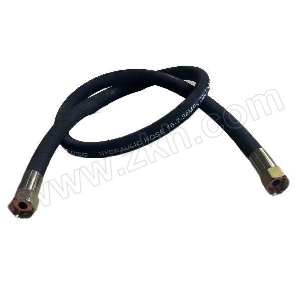 FUTUOSI/福拓斯 公制内螺纹高压钢丝编织液压油管胶管二层 DN19×4.7m 34MPa M33×2 内螺纹平头-A型 1根