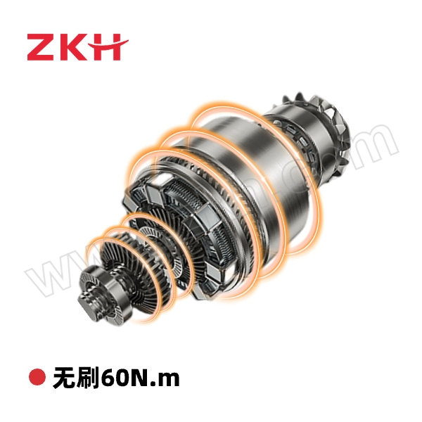 ZKH/震坤行 20V锂电无刷电钻 ZDD60 20V 60N·m 含2.0Ah两电一充 工具箱 1台