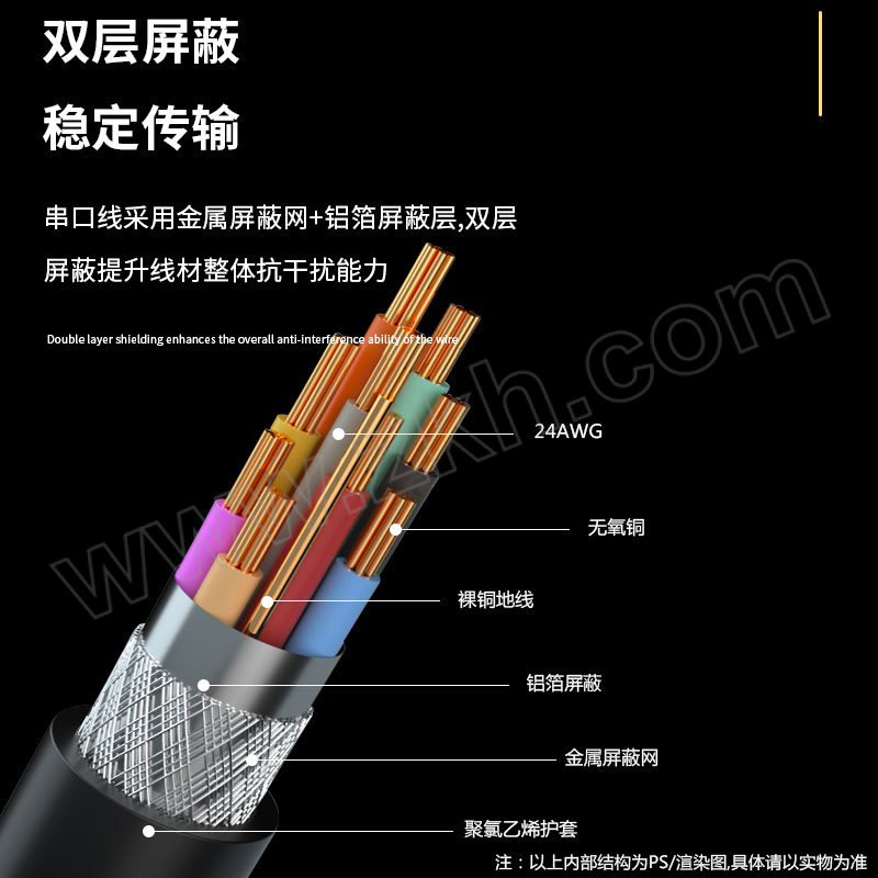 XIANGLAIXIN/祥来鑫 DB9串口线直连式公对母RS232数据COM口连接线 XLX-DB9MF240200 2m 1根