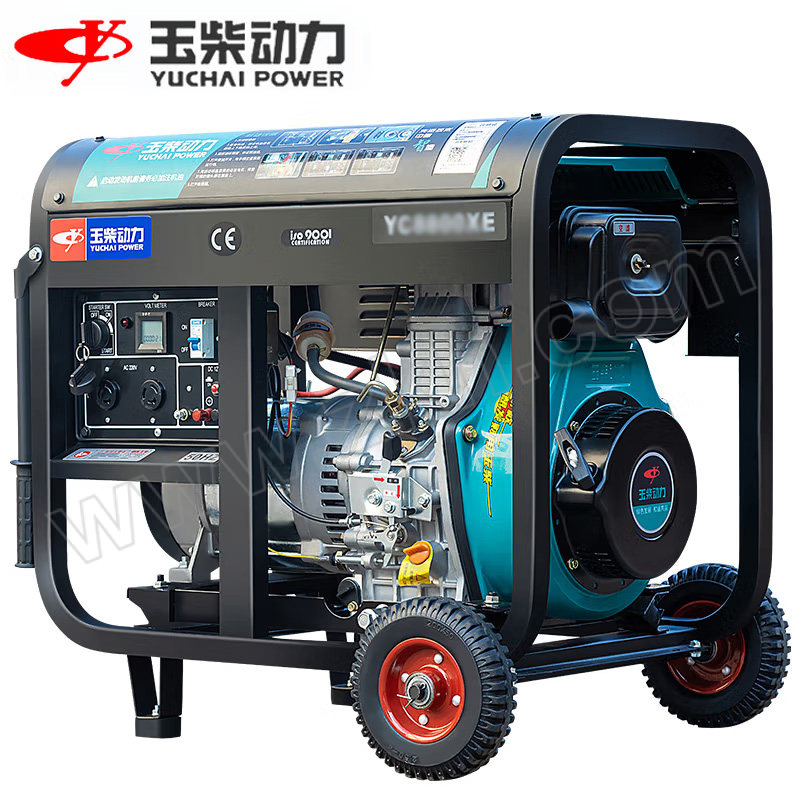 YcDiesel/玉柴机器 动力柴油发电机 YC9800XE-3D 7.2kW 柴油 双电压 电启动 1个