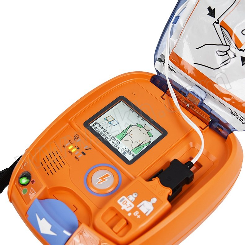 NIHON KOHDEN/光电 体外除颤器AED-3151 AED-3151 主机×1+电池×1+成人除颤电极片×1+说明书×1+挂墙式AED存储箱×1+工具包×1+AED三角标识牌×1+AED反光指示牌×2 1台