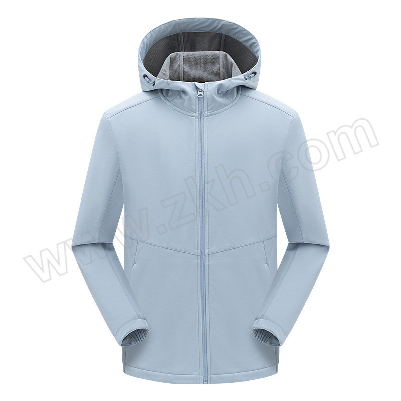 AIRITOO/艾锐途 男女同款连帽软壳衣 231001 月兰色 XL 1件