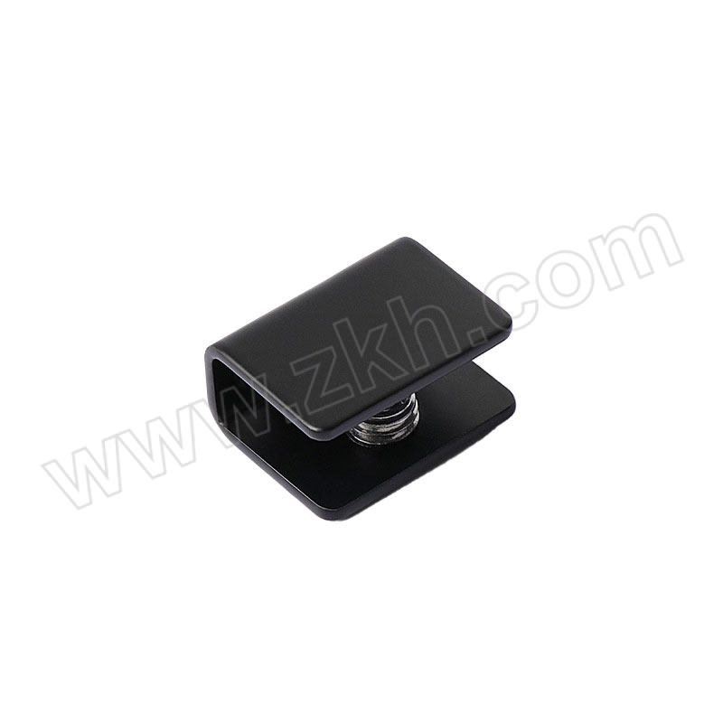 GUIGU/龟固 不锈钢玻璃夹 92111A10 黑色 四方夹 小号 26.5×20×14.5mm 可夹8mm玻璃 1个