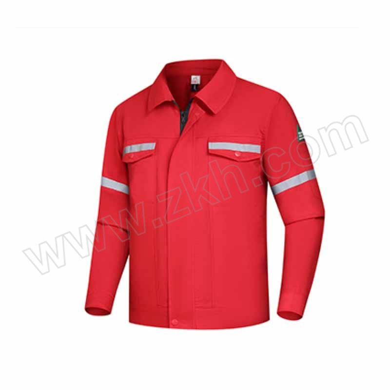 FEINAISHENG/沸耐笙 反光长袖工服 STFH-0663 M 红色 上衣+裤子 1套