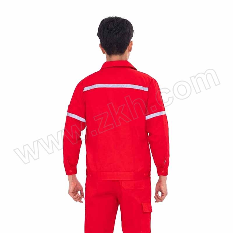 FEINAISHENG/沸耐笙 反光长袖工服 STFH-0663 M 红色 上衣+裤子 1套