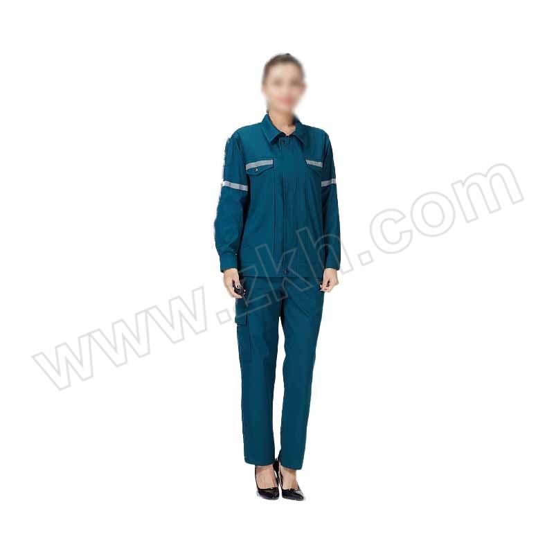 FEINAISHENG/沸耐笙 反光长袖工服 STFH-0679 XL 墨绿色 上衣+裤子 1套