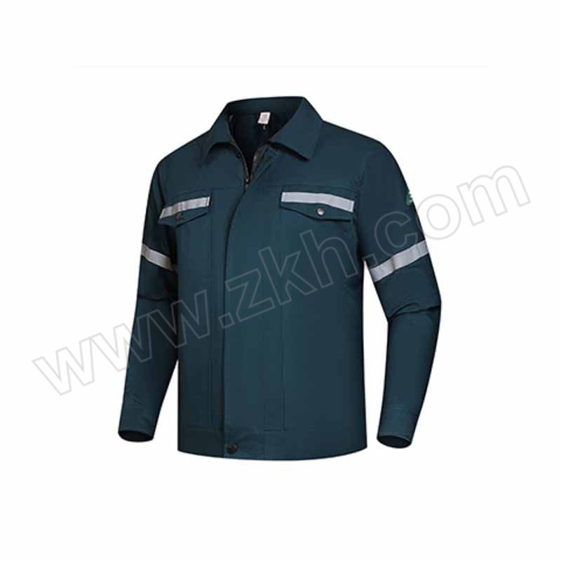 FEINAISHENG/沸耐笙 反光长袖工服 STFH-0679 XL 墨绿色 上衣+裤子 1套