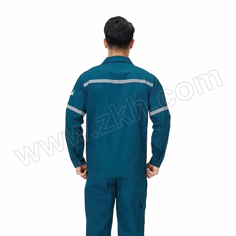 FEINAISHENG/沸耐笙 反光长袖工服 STFH-0679 XL 墨绿色 上衣+裤子 1套