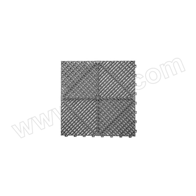 XINPU/信朴 洗车房格栅栏拼接地垫灰色 YJDD46 尺寸400×400mm 厚度1.8cm 1个