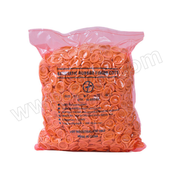 DUFACOTS/怡隆 一次性防静电乳胶指套 Y3 米黄 手卷 L 500±20g 约880个 含低卤和ROHS报告 1包