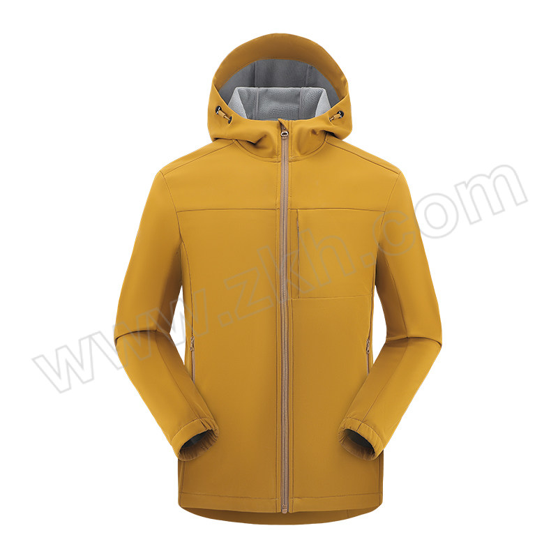 AIRITOO/艾锐途 男女同款连帽软壳衣 251003 秋叶黄 5XL 1件