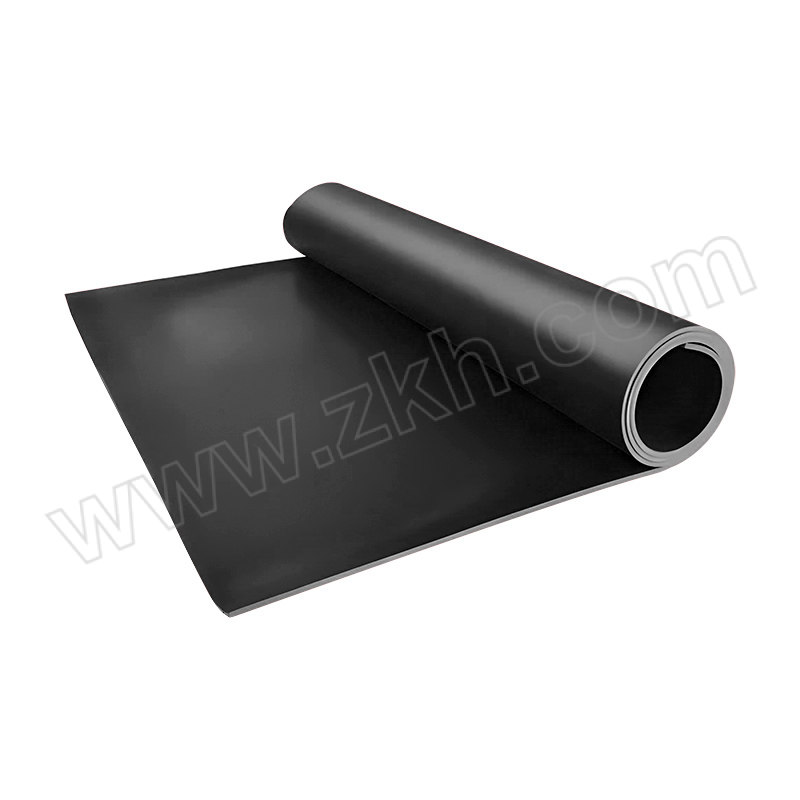 ZKH/震坤行 经济款平面型橡胶绝缘地垫 W20RP10B 1×1m 黑色 厚10mm 测试电压30kV 1卷