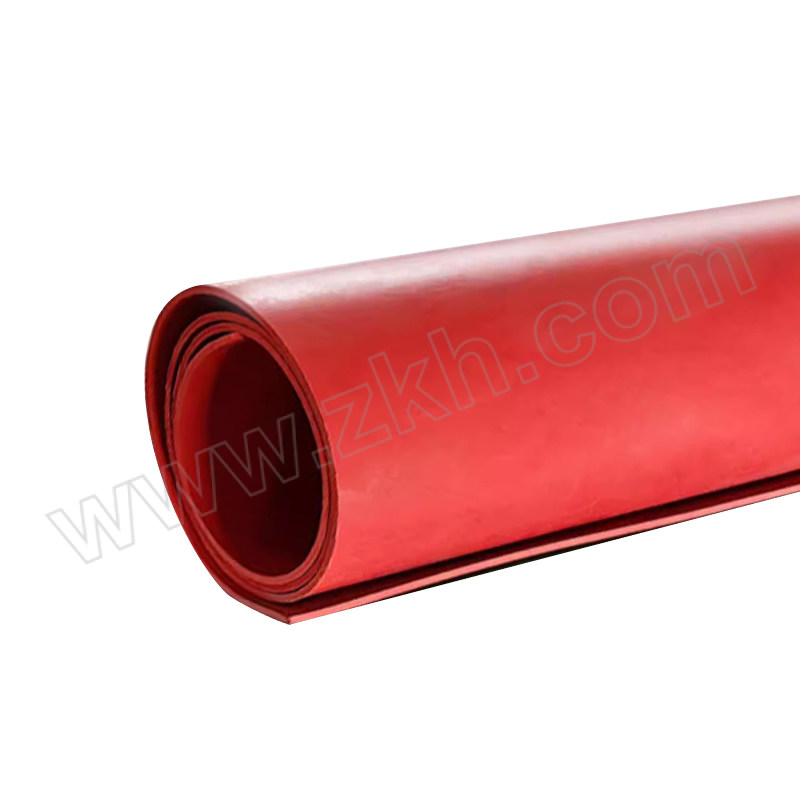 ZKH/震坤行 经济款平面型橡胶绝缘地垫 W20RP8R 1×1m 红色 厚8mm 测试电压20kV 1卷