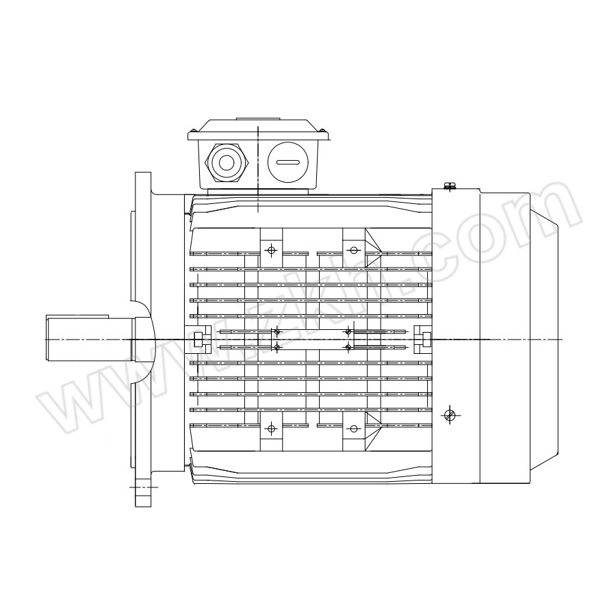 WANNANMOTOR/皖南电机 铝壳变频电机 YE3LVF71M2-6 0.25KW B5 1台