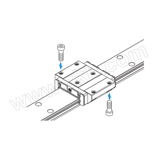 THK/蒂业技凯 成套导轨 SHW17CAM1SS+125L(G=22.5/22.5) 含1根导轨+1个滑块 1根