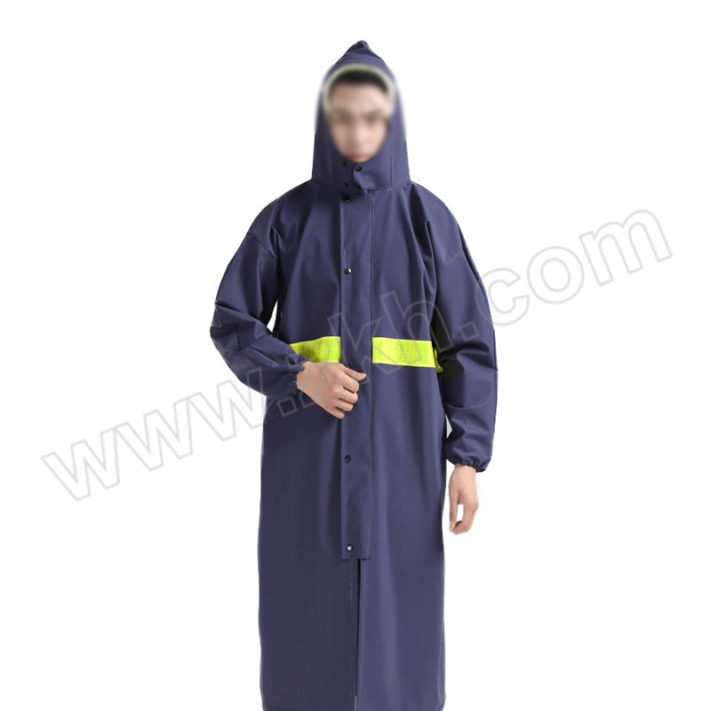 FEINAISHENG/沸耐笙 针织布防汛大褂式雨衣 STFH-0442 均码 藏青 1件