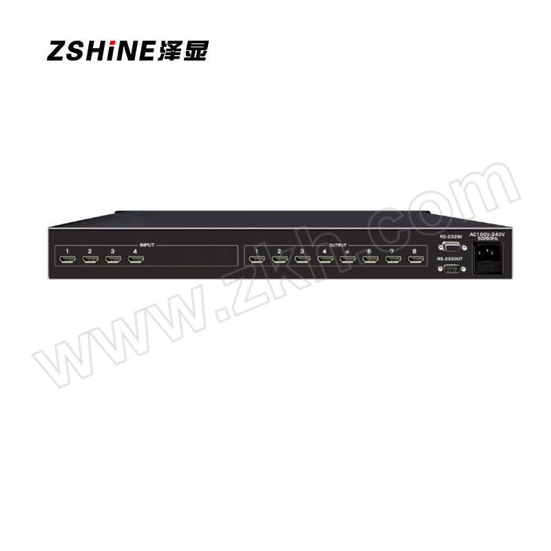 ZSHINE/泽显 拼接屏控制切换矩阵 ZX-51VHK-0408 4进8出 1台