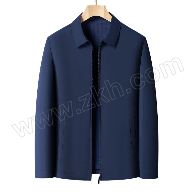 LILANZ/利郎 男士商务行政春秋季夹克翻领休闲外套 D24LD066 2XL 藏青色 1件
