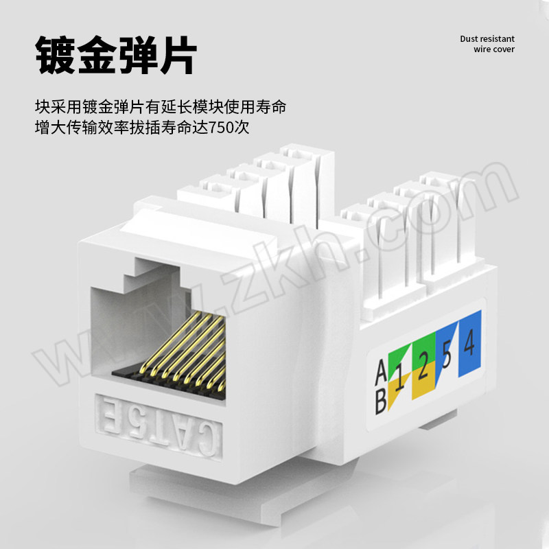 XIANGLAIXIN/祥来鑫 超五类网络模块 XLX-DXCAT5E 非屏蔽打线 1个