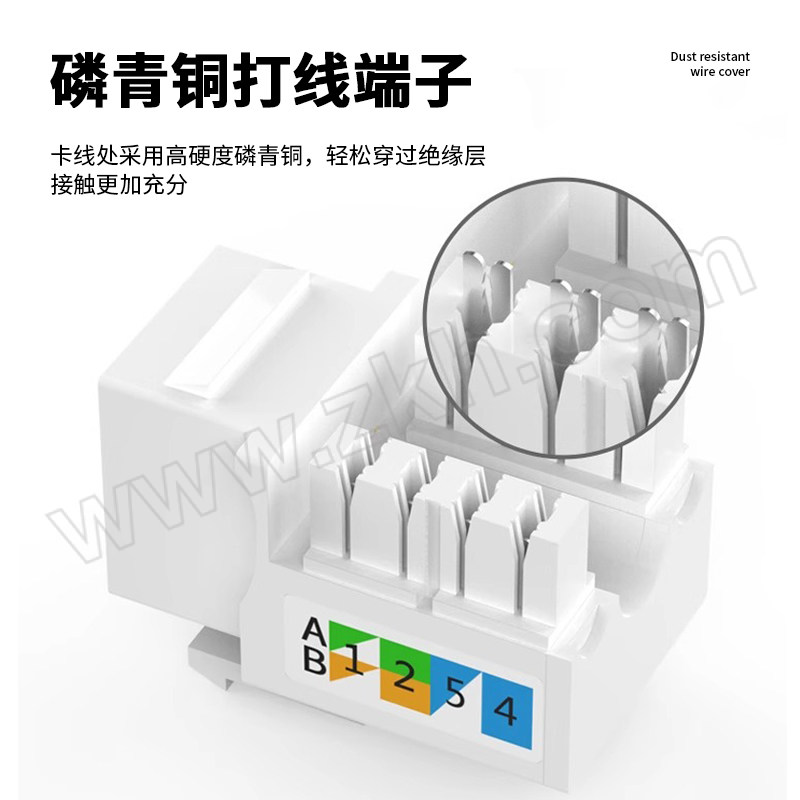 XIANGLAIXIN/祥来鑫 超五类网络模块 XLX-DXCAT5E 非屏蔽打线 1个