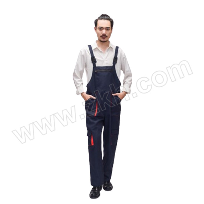 ANQIAOXIANG/安巧象 背带裤连体工作制服 L082907 藏青色 165 1件