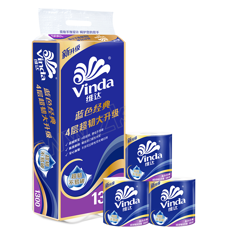 VINDA/维达 有芯卷纸 V4146A 138×100mm 130g×10卷 1提