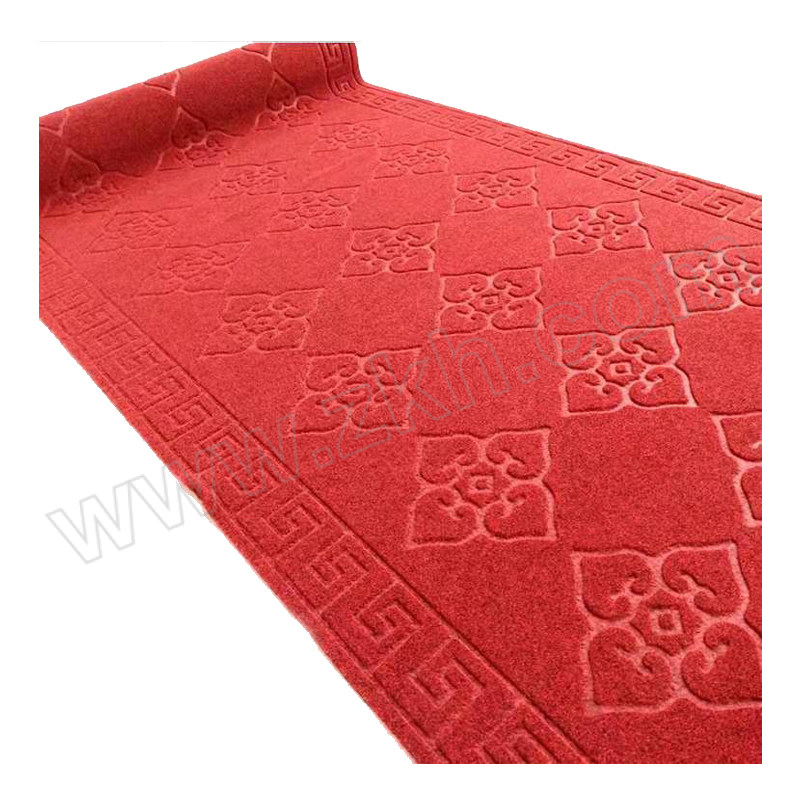 MIYANG/米洋 PVC绒面压花防滑地毯垫 MY-YH-01酒红色 酒红色 150x200cm 1张