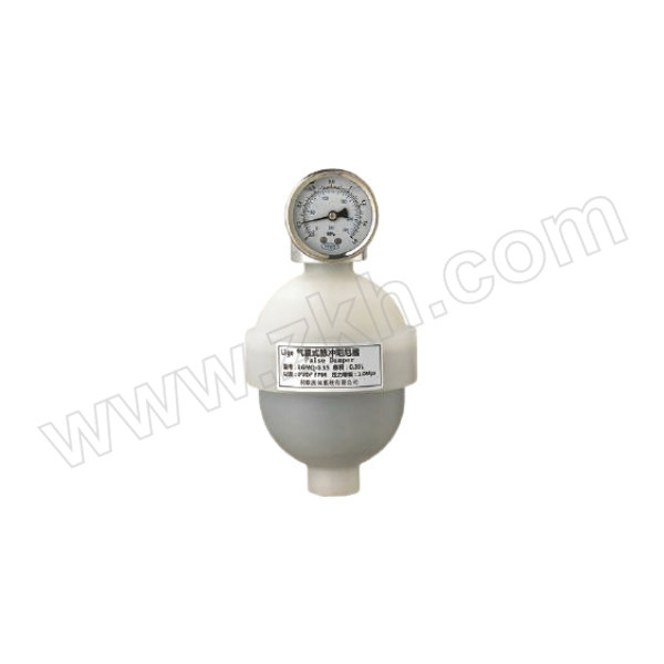 GRM/格来美 PVDF气囊式脉冲阻尼器 DN15(0.35L) 适配管外径20mm 1MPa 1台