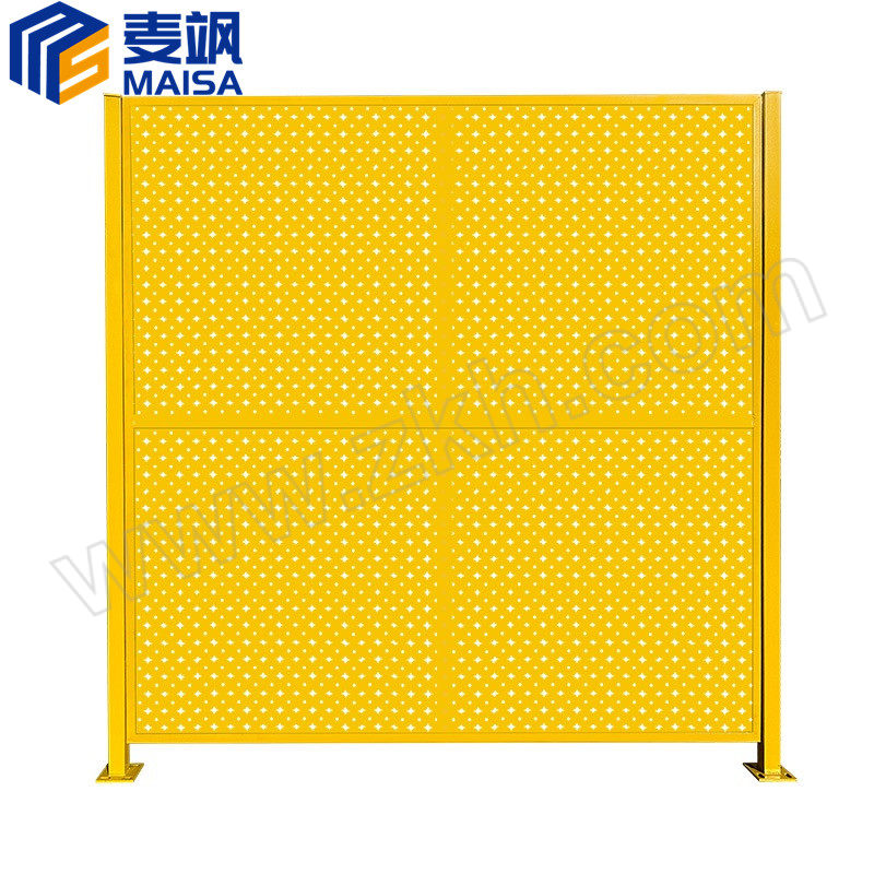 MAISA/麦飒 冲孔板车间隔离网 高2m 长2m 含护栏×1+立柱×1 1套