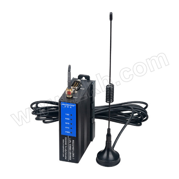 AMSAMOTION/艾莫迅 LoRa无线串口透传模块 RS232/485-LORA-T 含3米天线 1台