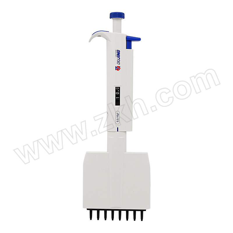 QIUJING/求精 Lucky系列微量手动8道可调式移液器 23010800010 0.5~10μL 1支